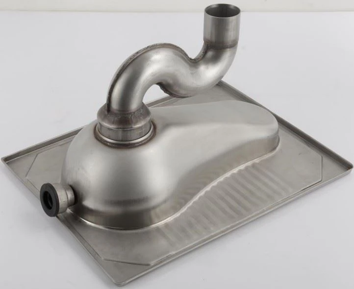 Stainless Steel Squat Pan Toilet With S Pipe