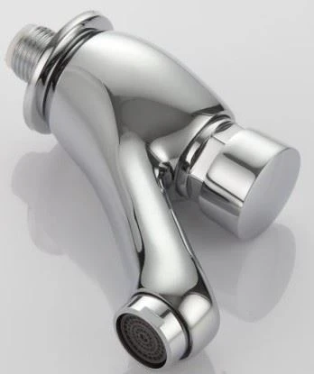 Touch Press Auto Self Closing Bathroom Wall Mounted Tap