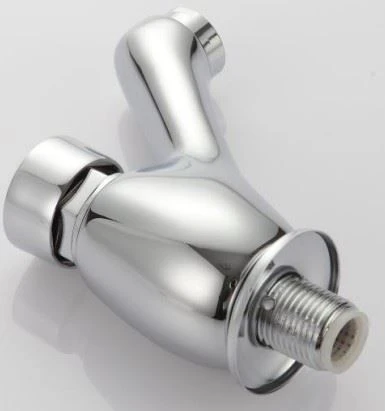Touch Press Auto Self Closing Bathroom Wall Mounted Tap