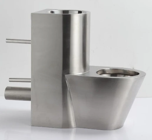 Stainless Steel One Piece Toilet Basin Combination