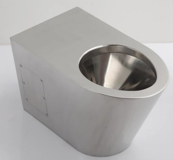 Wall Mounted Stainless Steel Toilet Bowl