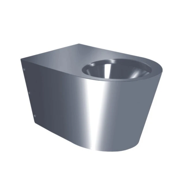 Wall Mounted Stainless Steel Toilet Bowl