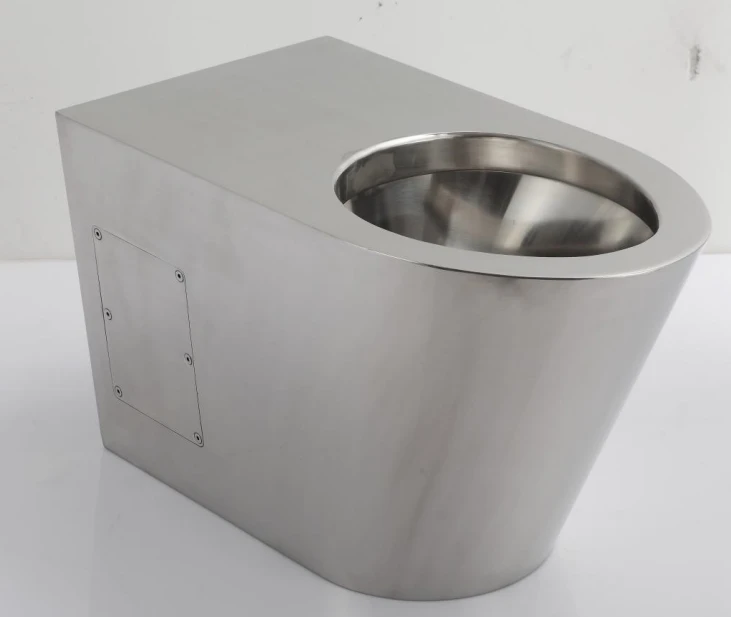 Wall Mounted Stainless Steel Toilet Bowl